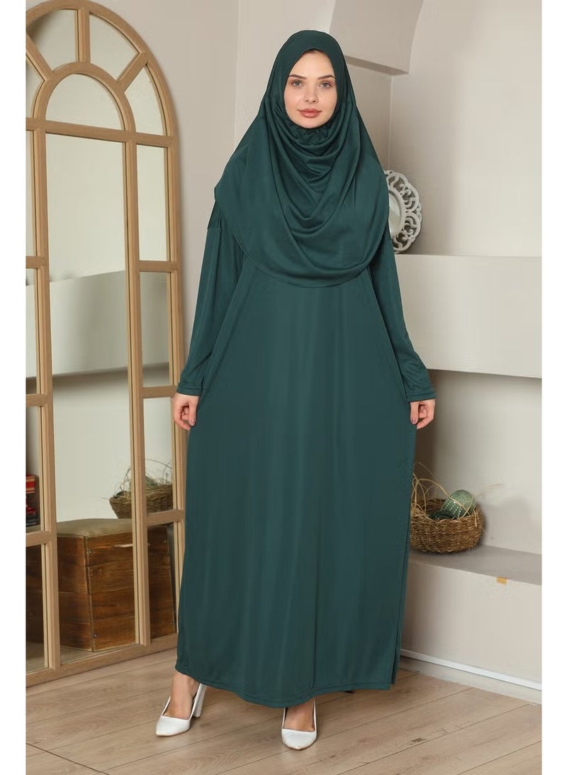 Medipek Easy-to-Wear One-Piece Prayer Dress Emerald Green - Image 2
